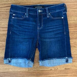 Liverpool Indigo Denim Shorts